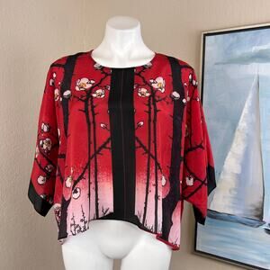 COCOON HOUSE BLOUSE SILK BOXY Topper